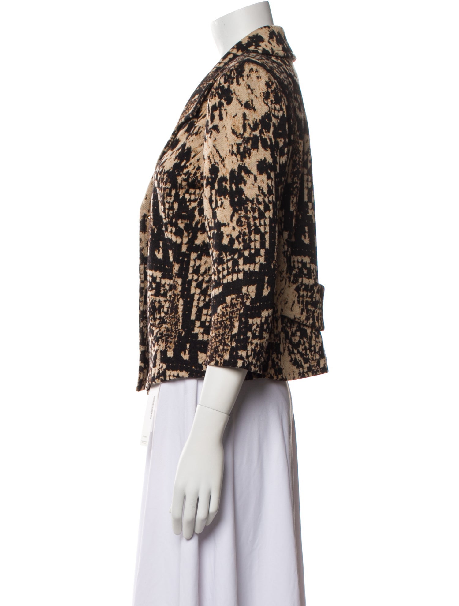St. John Collection Animal Print Blazer