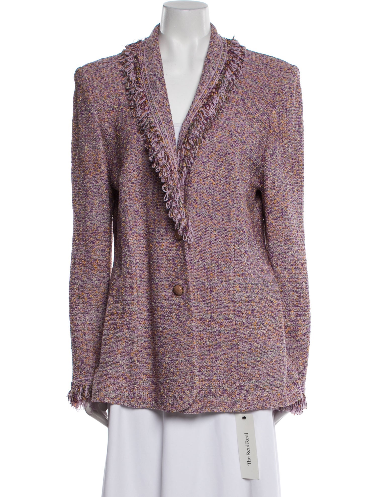 St. John Collection Tweed Pattern Blazer