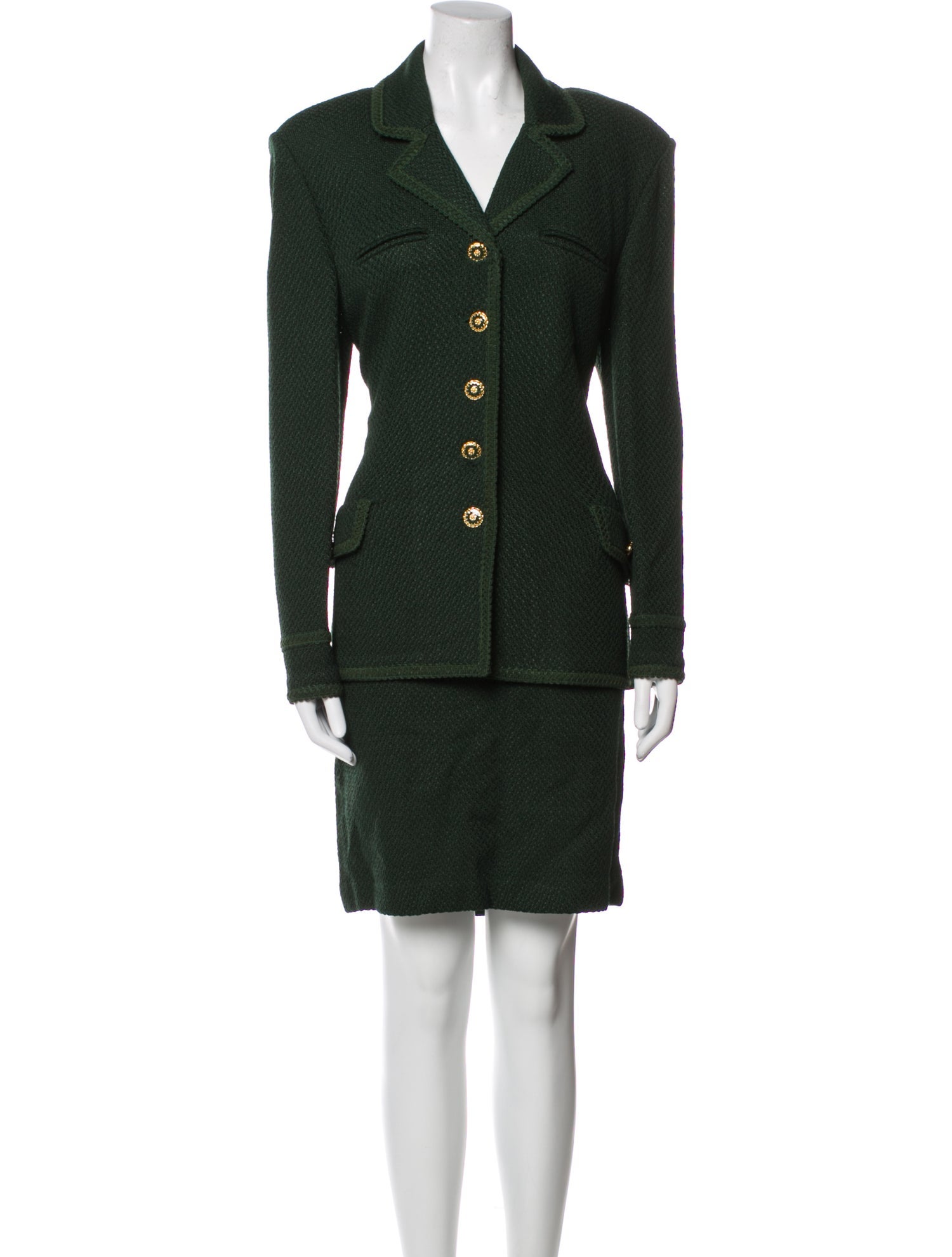 St. John Collection Wool Skirt Suit