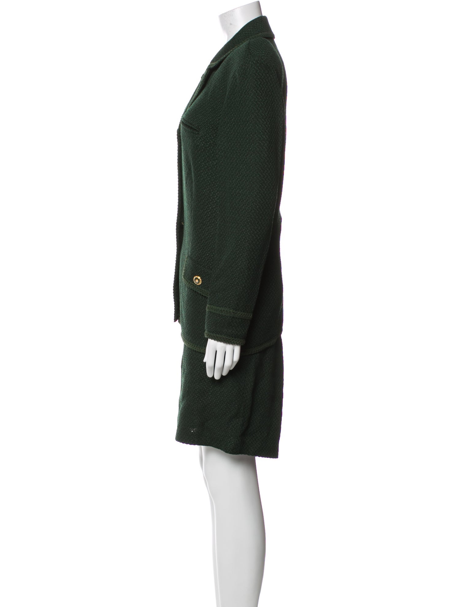 St. John Collection Wool Skirt Suit