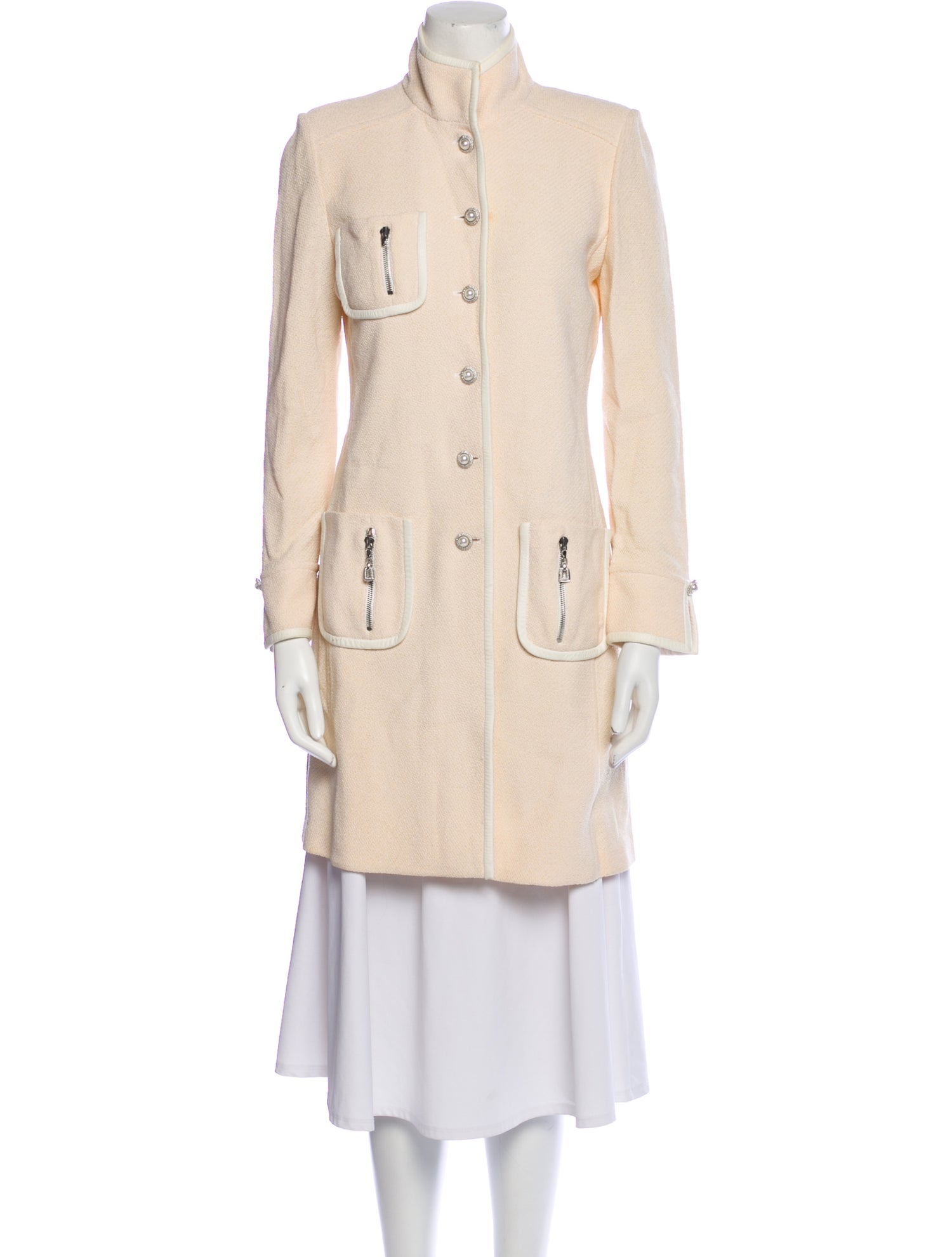 St. John Collection Wool Trench Coat