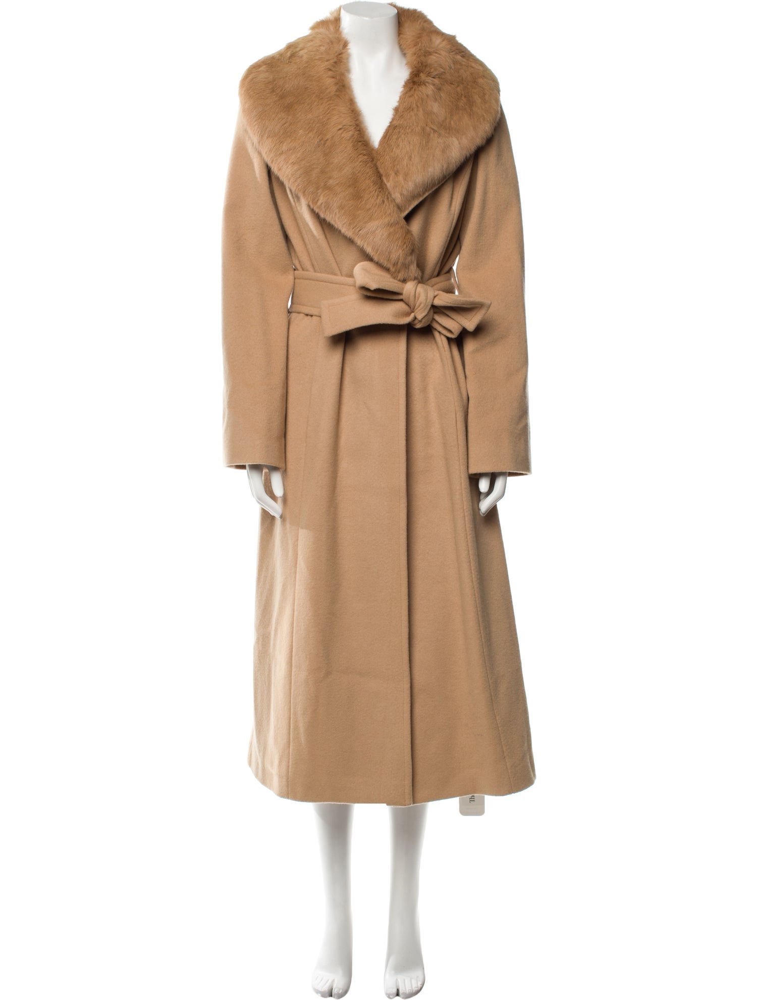 St. John Collection Wool Faux Fur Coat w/ Tags