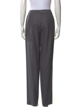 St. John Collection Wool Straight Leg Pants