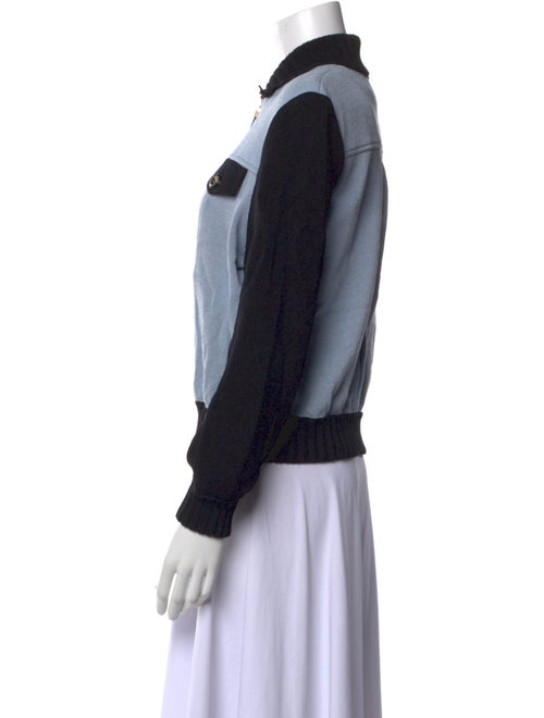 St. John Collection Colorblock Pattern Sweater