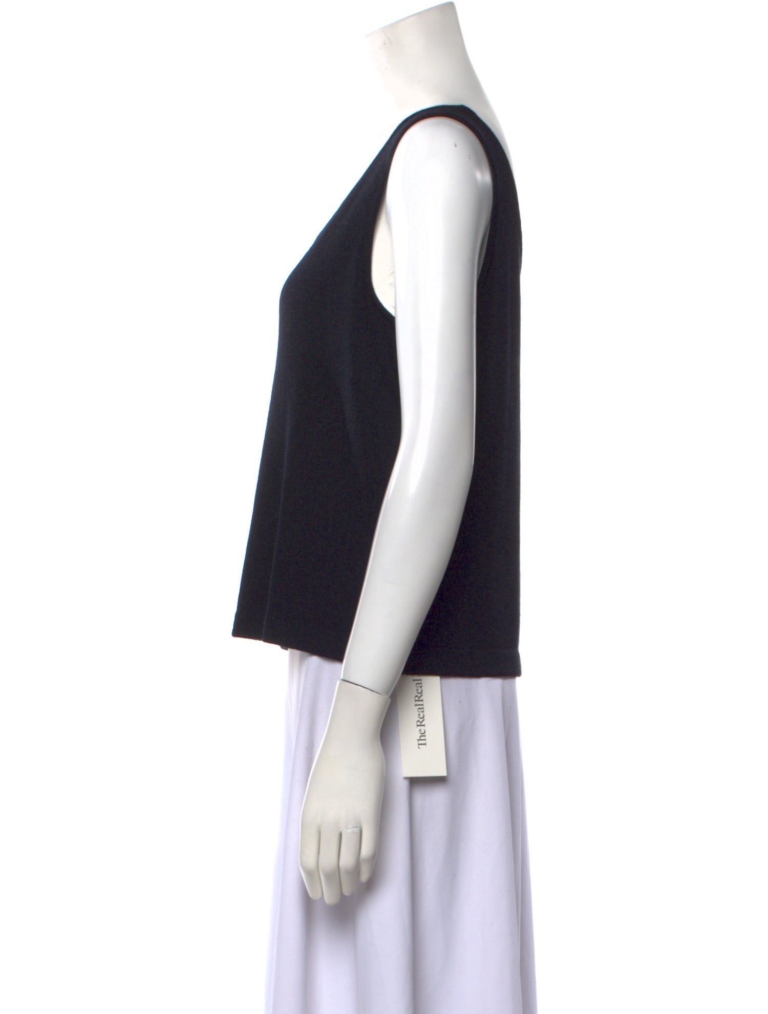 St. John Collection Wool Scoop Neck Top