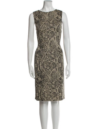 St. John Collection Wool Knee-Length Dress