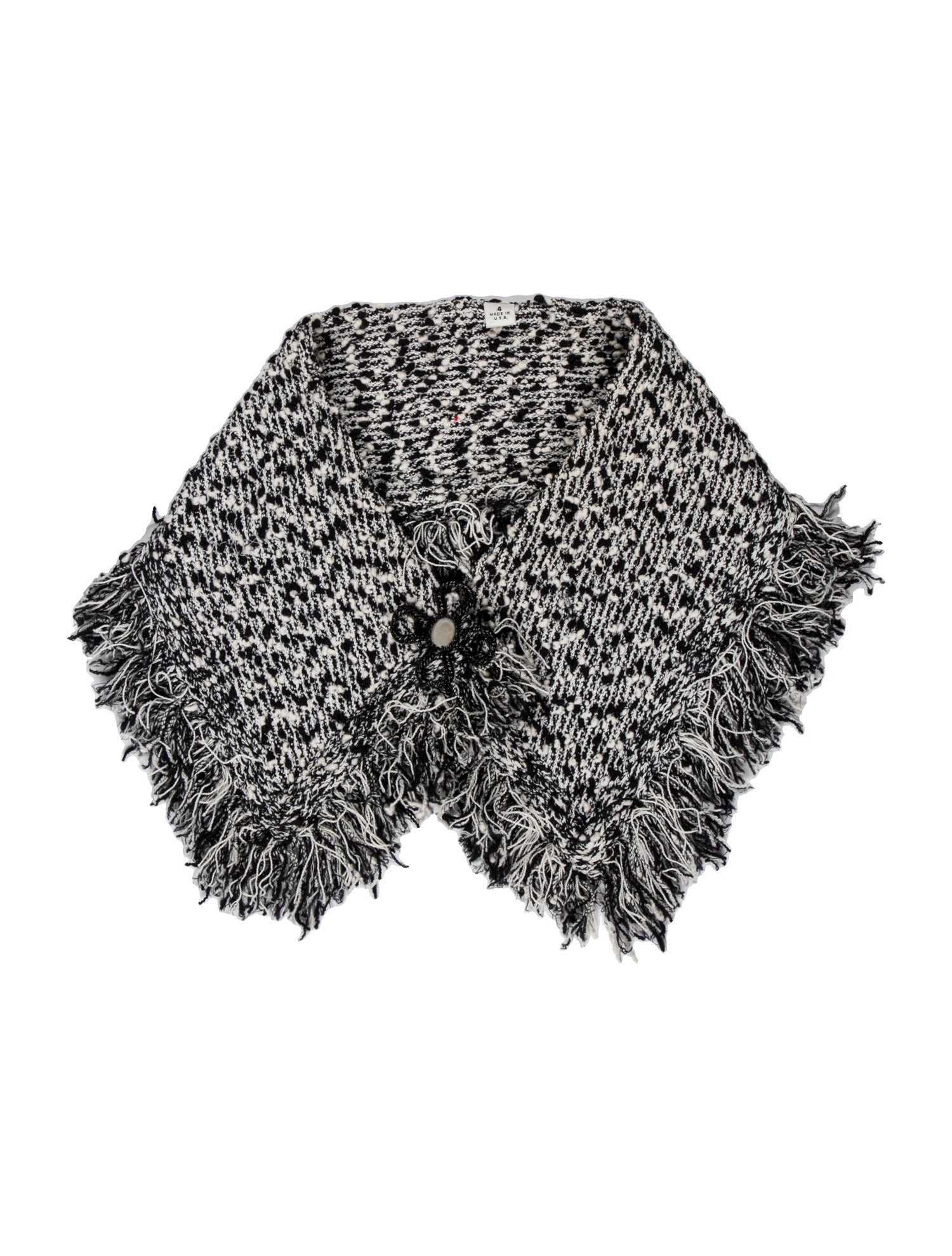 St. John Collection Tweed Striped Scarf