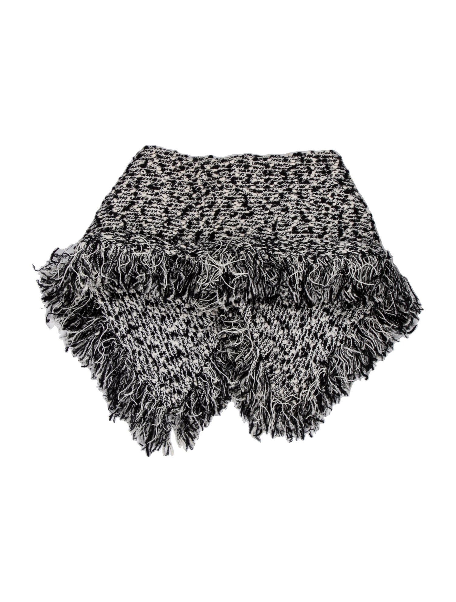 St. John Collection Tweed Striped Scarf