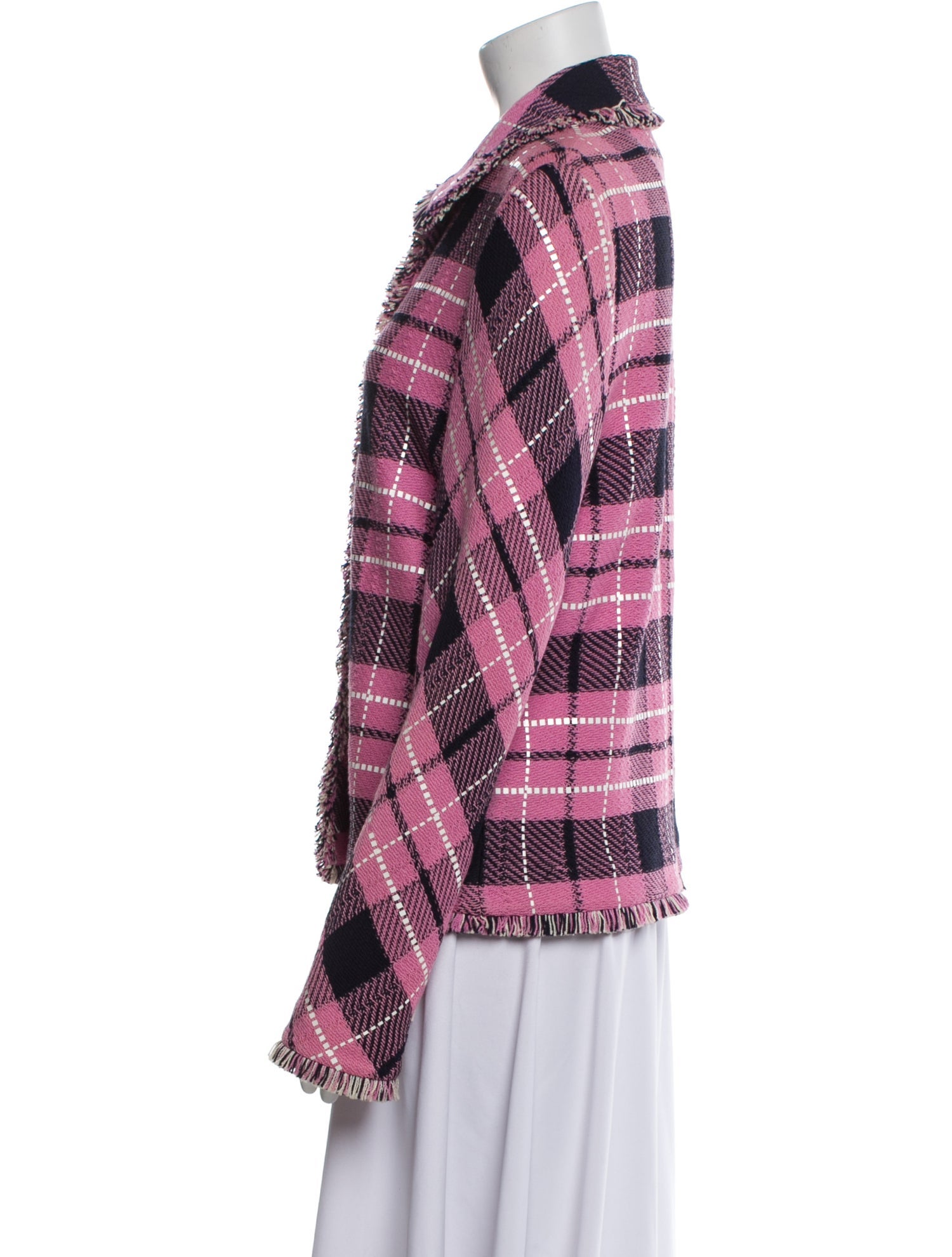 St. John Collection Plaid Print Jacket