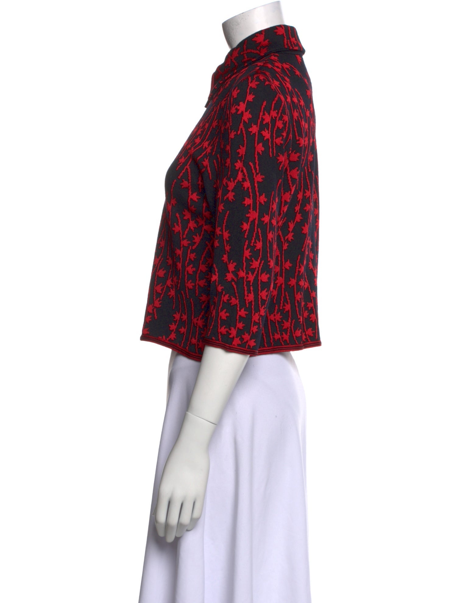 St. John Collection Wool Printed Sweater