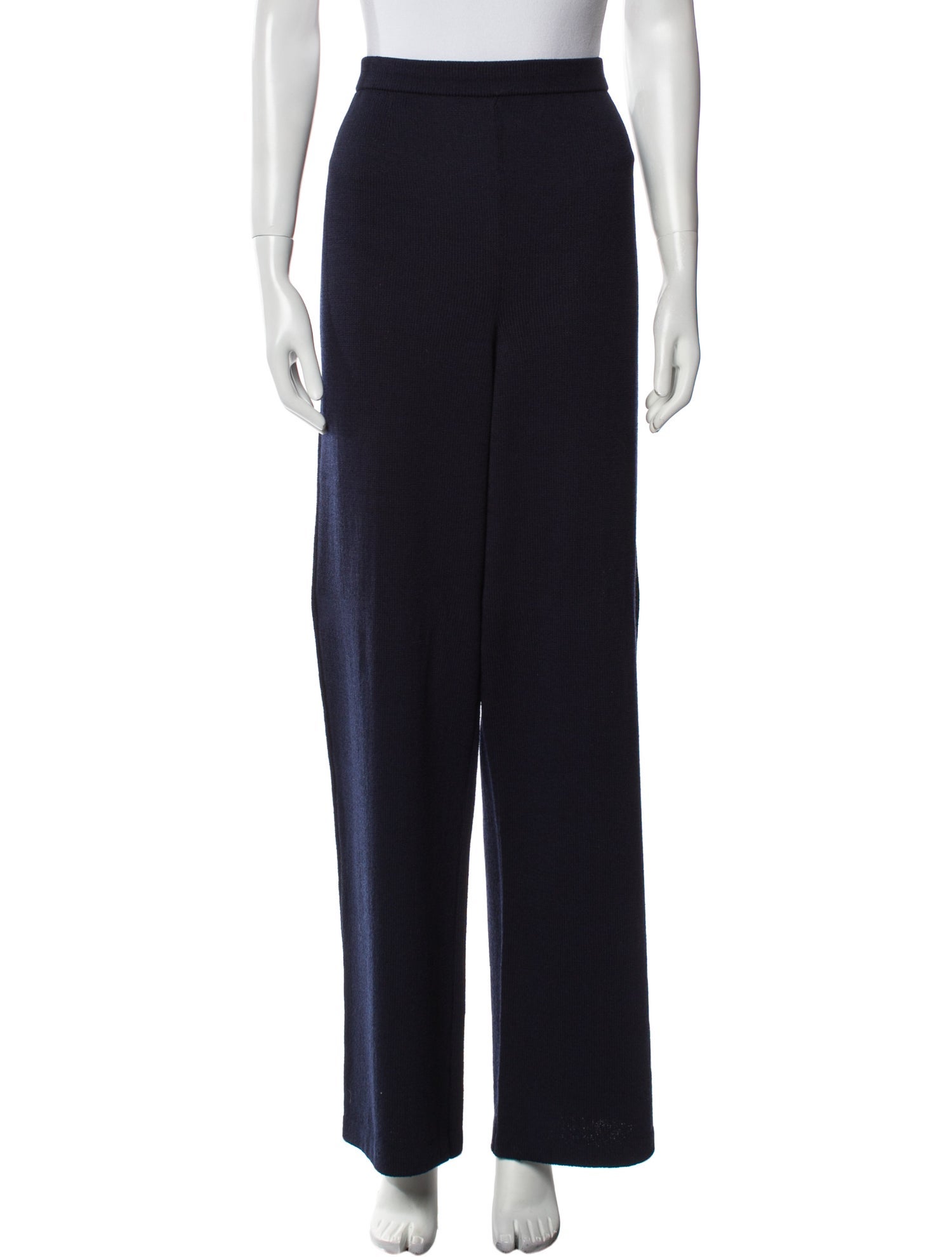 St. John Collection Wool Wide Leg Pants