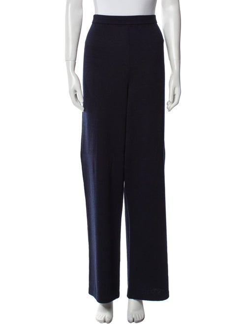 St. John Collection Wool Wide Leg Pants