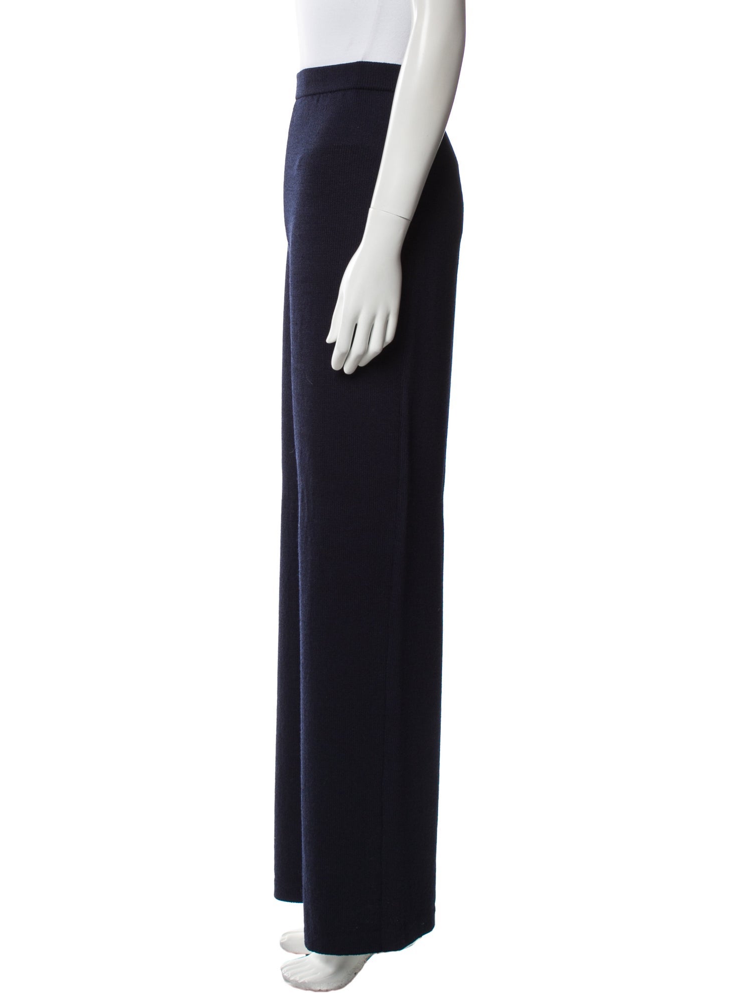 St. John Collection Wool Wide Leg Pants