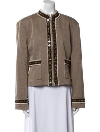 St. John Collection Colorblock Pattern Jacket