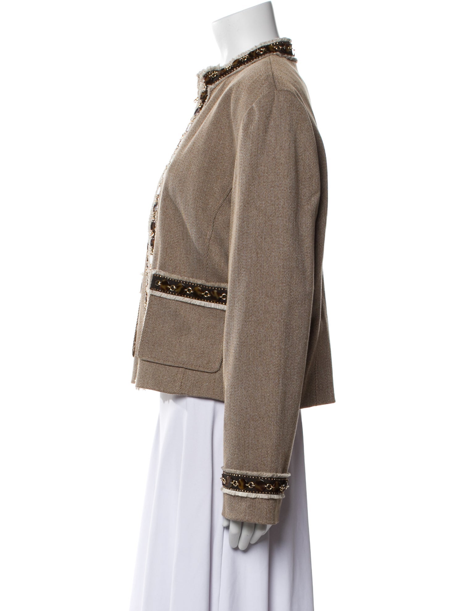 St. John Collection Colorblock Pattern Jacket