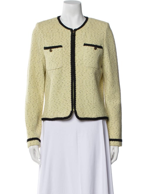 St. John Collection Colorblock Pattern Evening Jacket