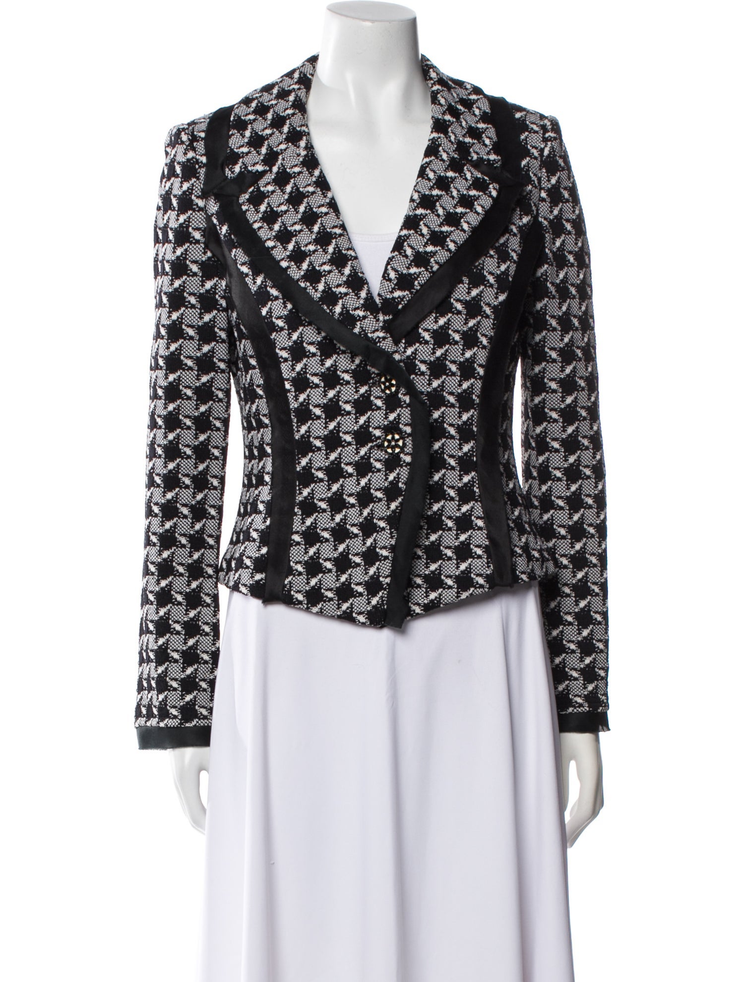 St. John Collection Wool Printed Blazer
