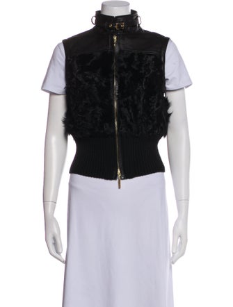 St. John Collection Goat Fur Fur Jacket