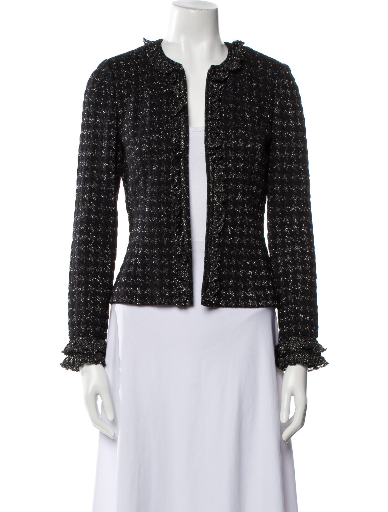 St. John Collection Tweed Printed Jacket