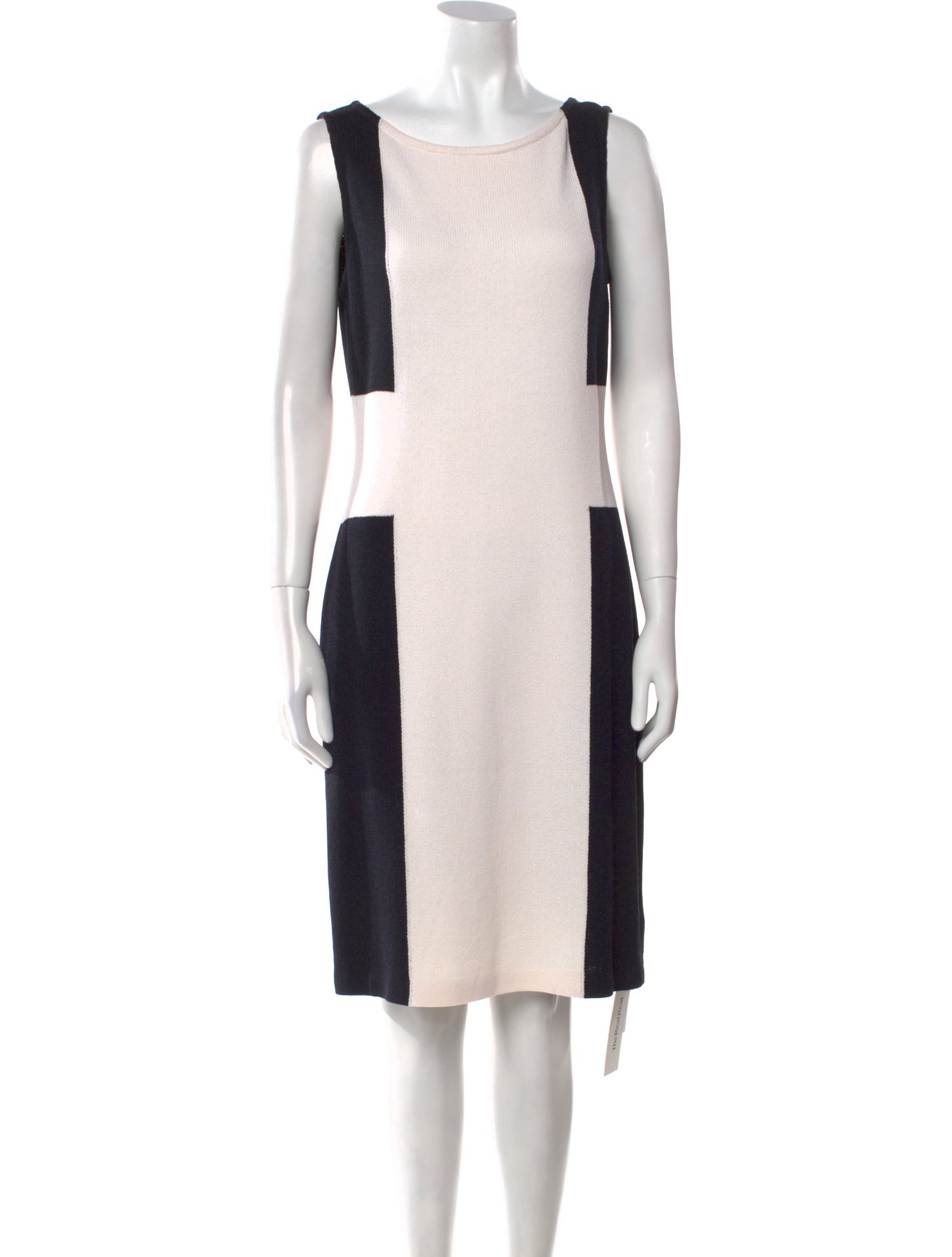 St. John Collection Wool Colorblock Pattern Sweater