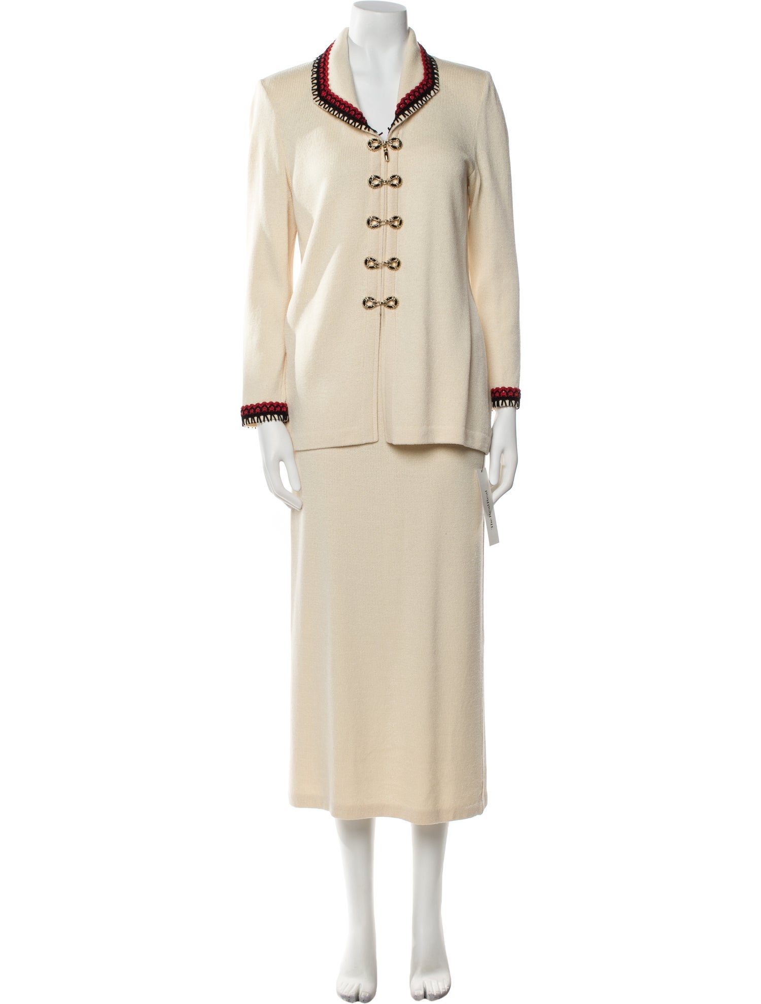 St. John Collection Wool Skirt Suit