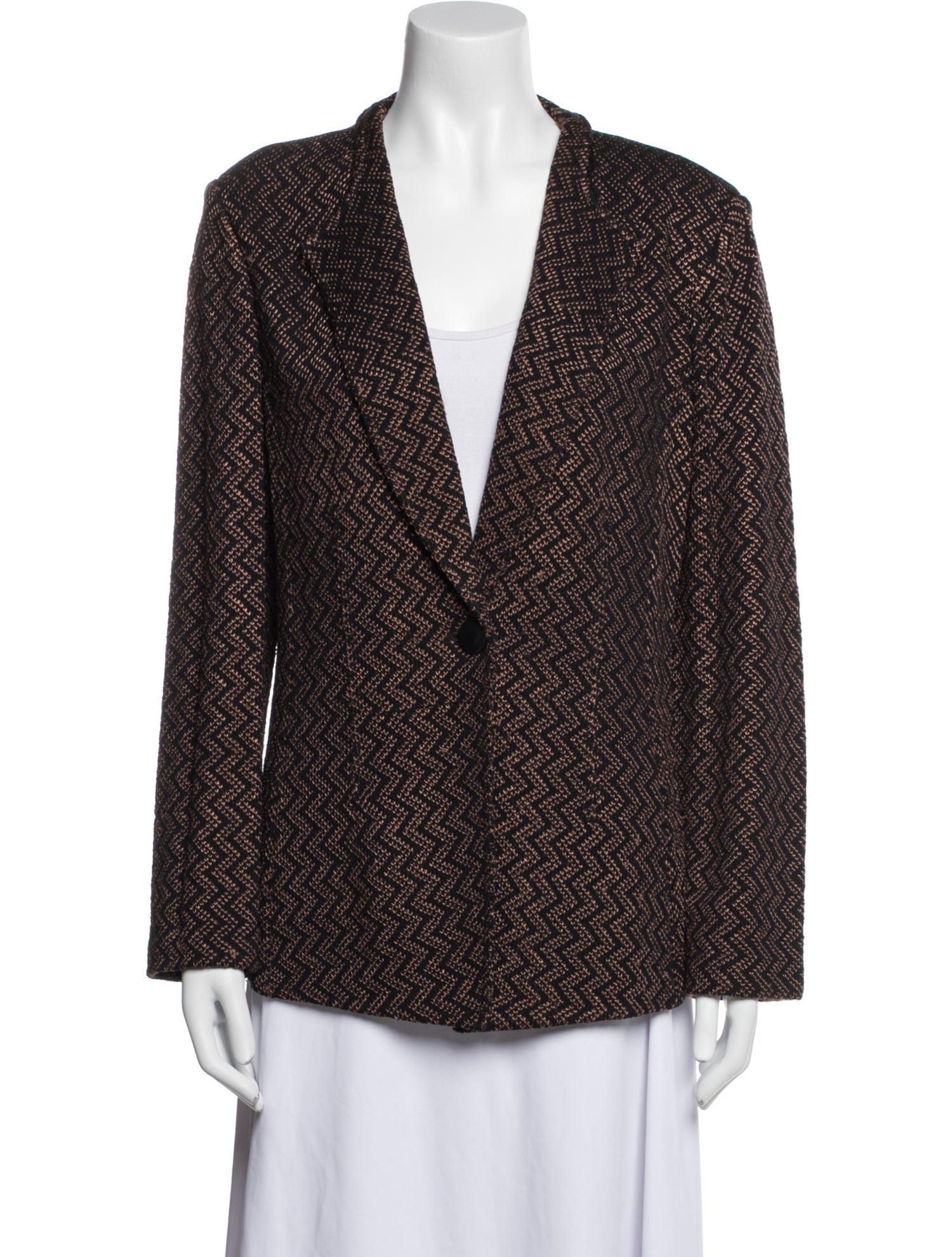 St. John Collection Wool Printed Blazer