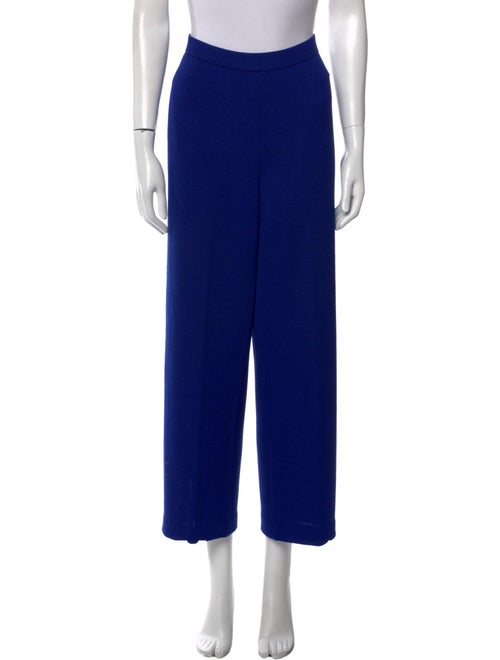 St. John Collection Wool Straight Leg Pants