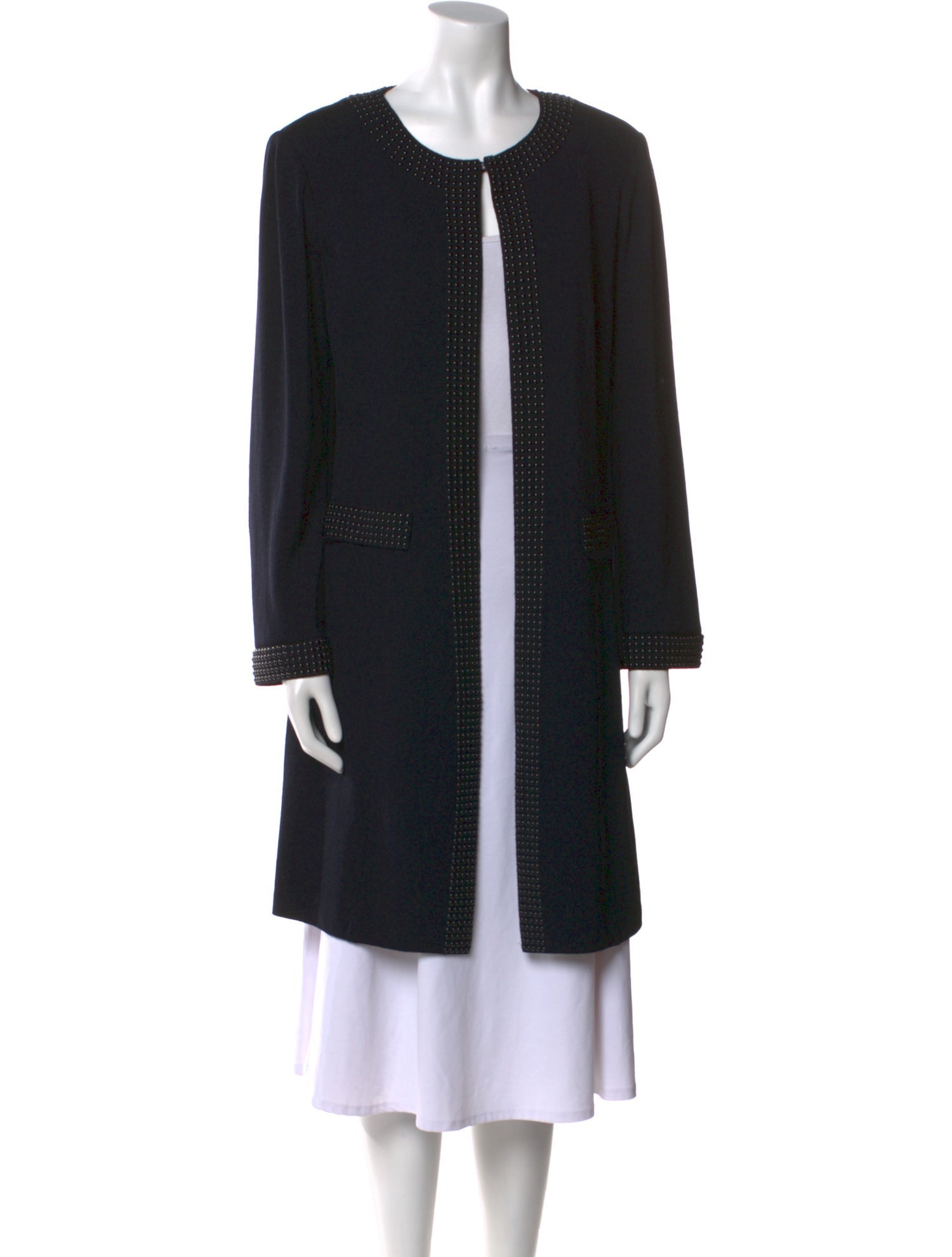 St. John Collection Wool Scoop Neck Sweater