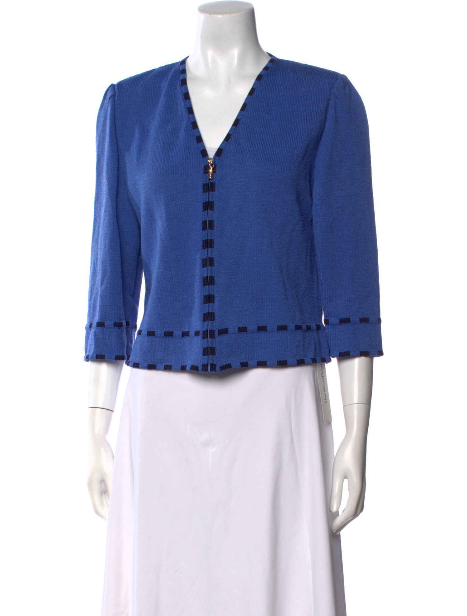 St. John Collection Wool V-Neck Sweater