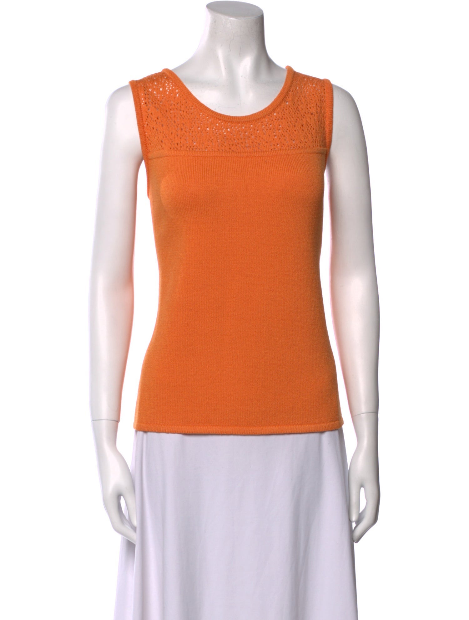 St. John Collection Wool Scoop Neck Top