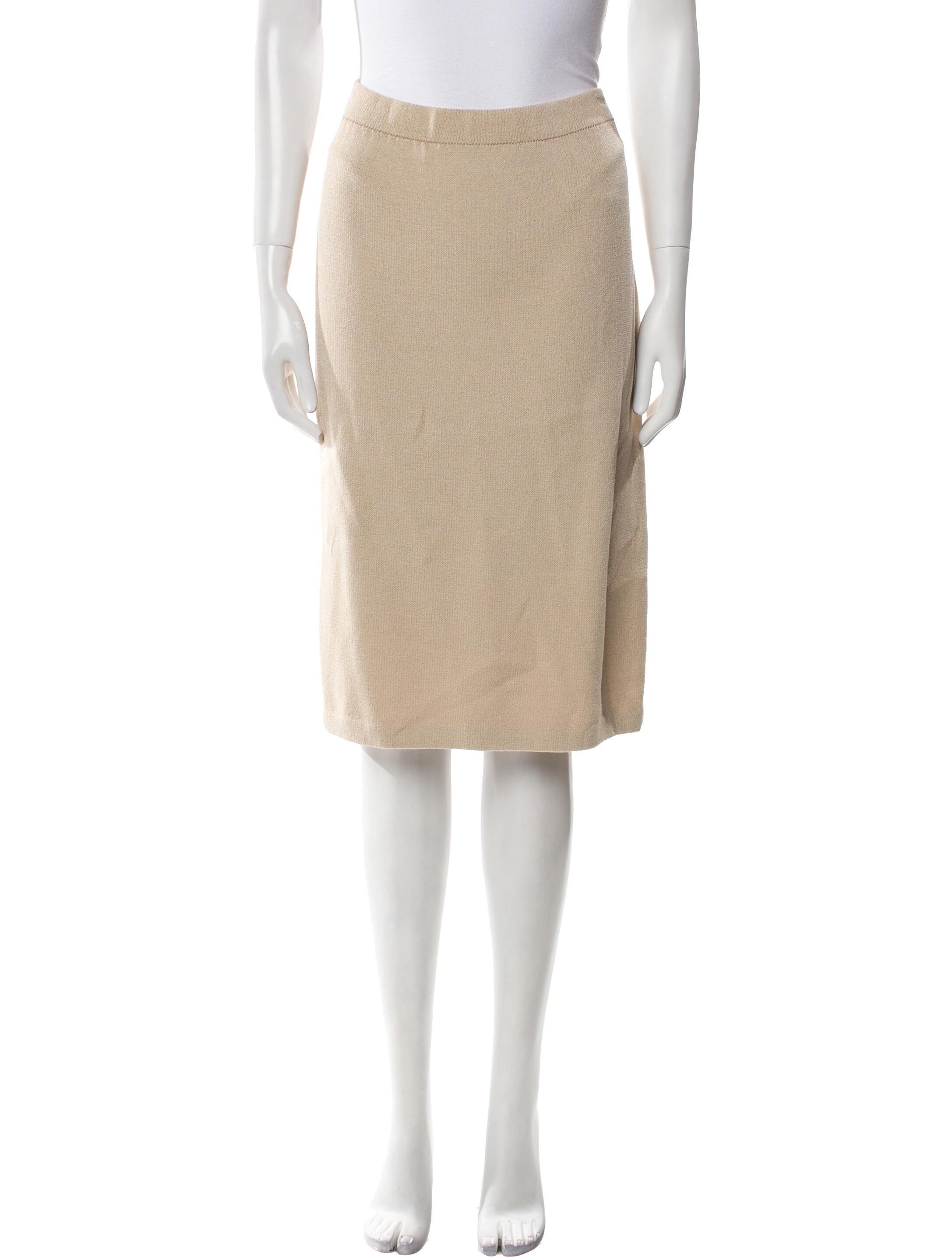St. John Collection Wool Knee-Length Skirt w/ Tags