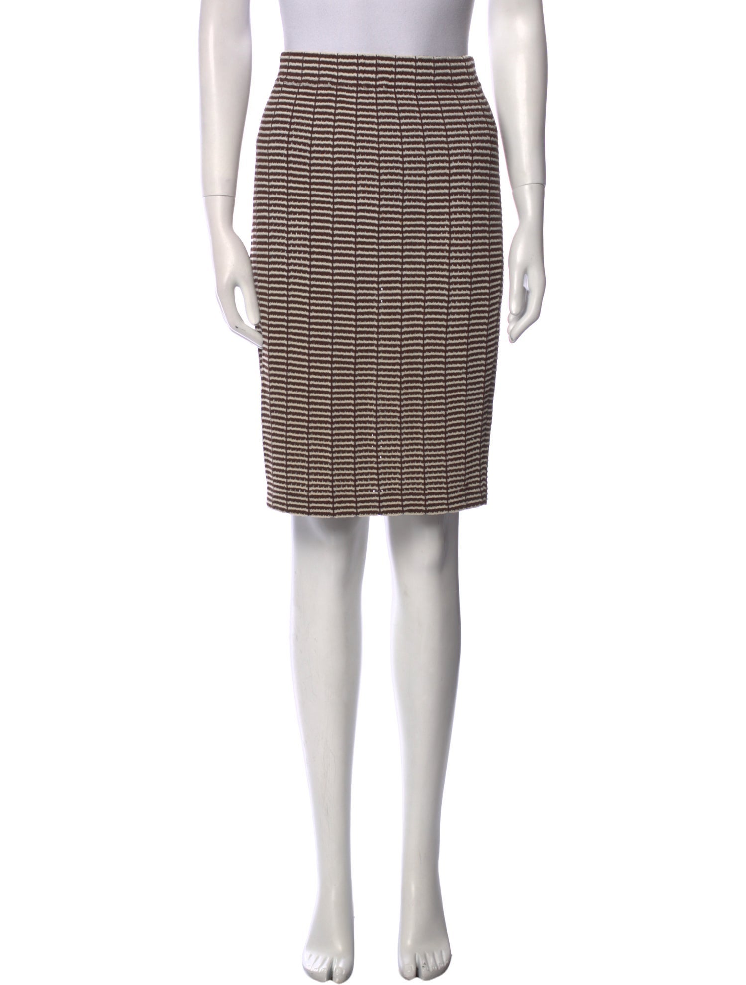 St. John Collection Printed Knee-Length Skirt