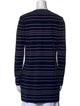 St. John Collection Striped Open Front Sweater
