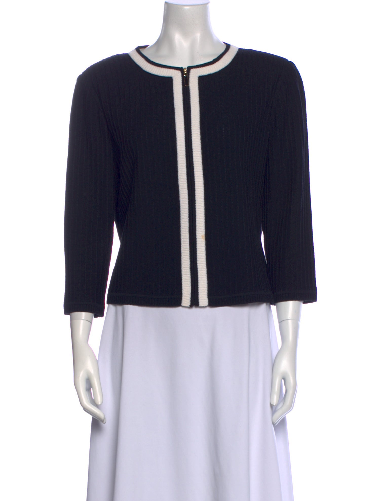St. John Collection Wool Scoop Neck Sweater