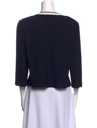 St. John Collection Wool Scoop Neck Sweater