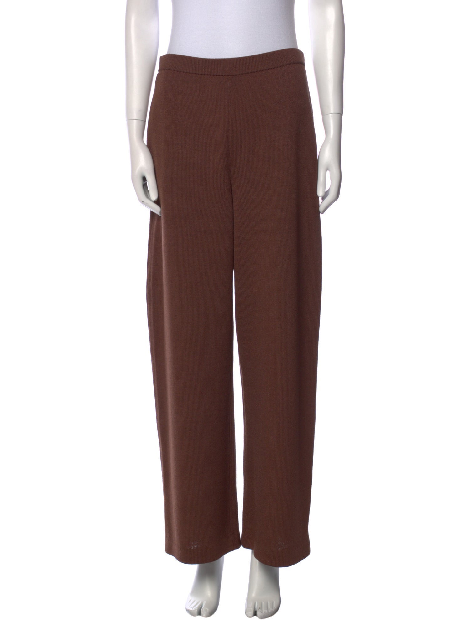 St. John Collection Wool Wide Leg Pants