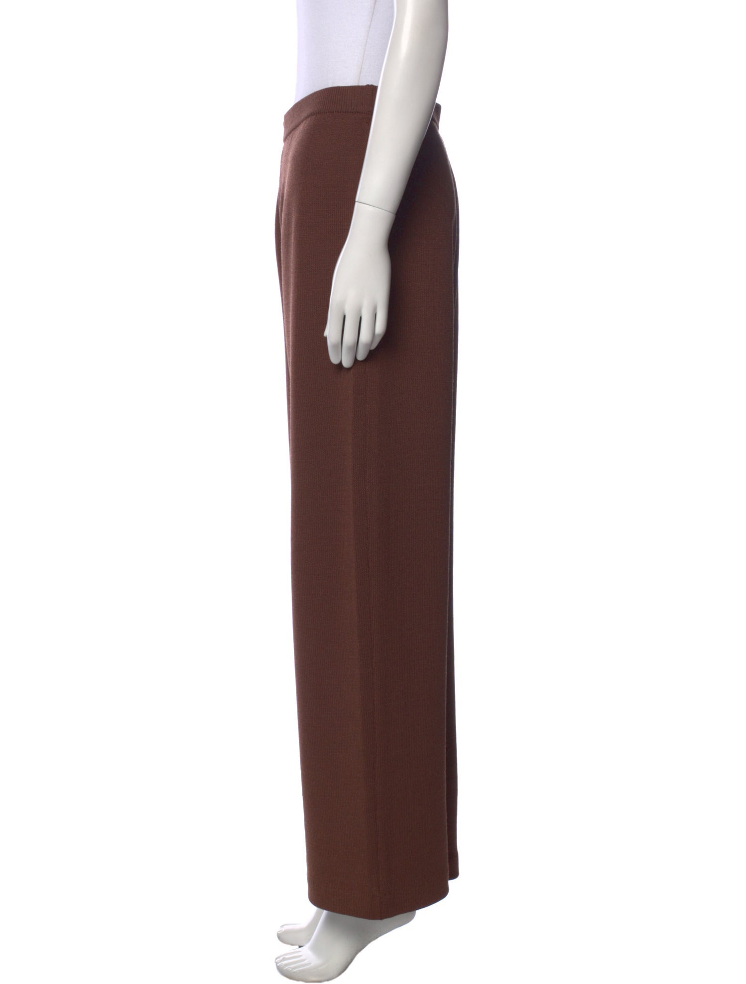 St. John Collection Wool Wide Leg Pants