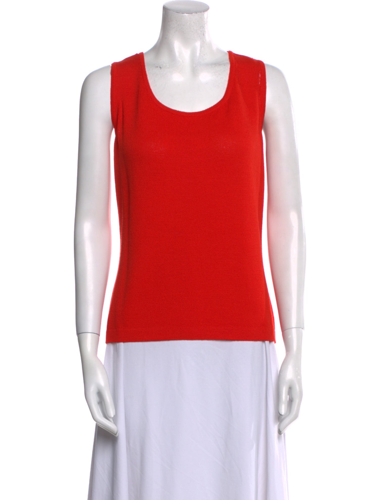 St. John Collection Wool Scoop Neck Top