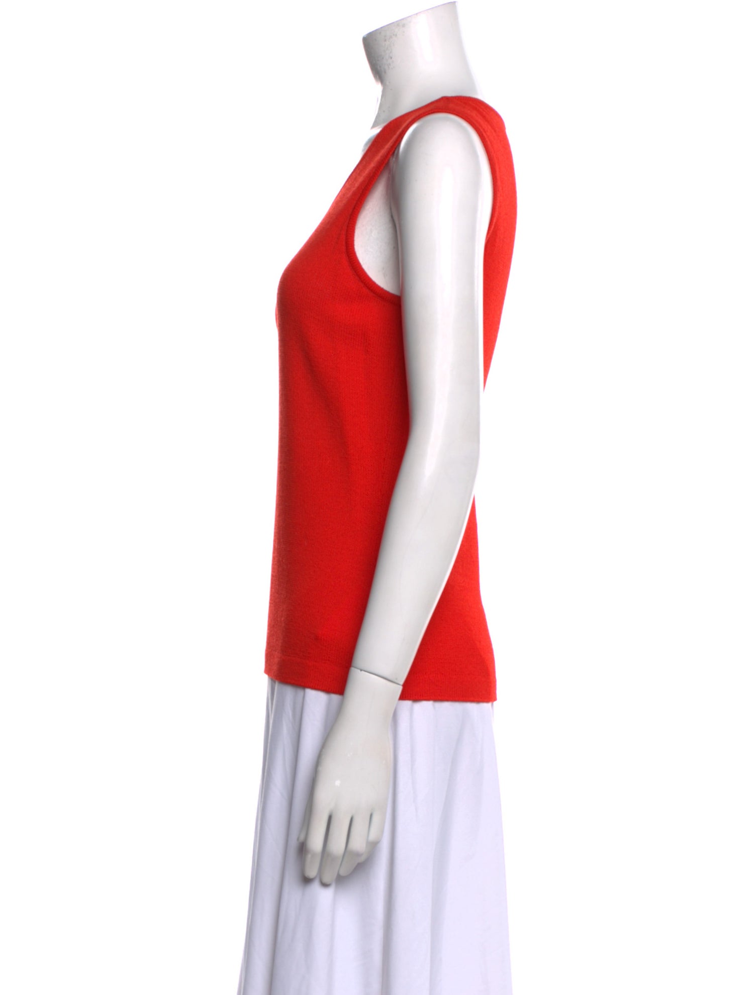 St. John Collection Wool Scoop Neck Top
