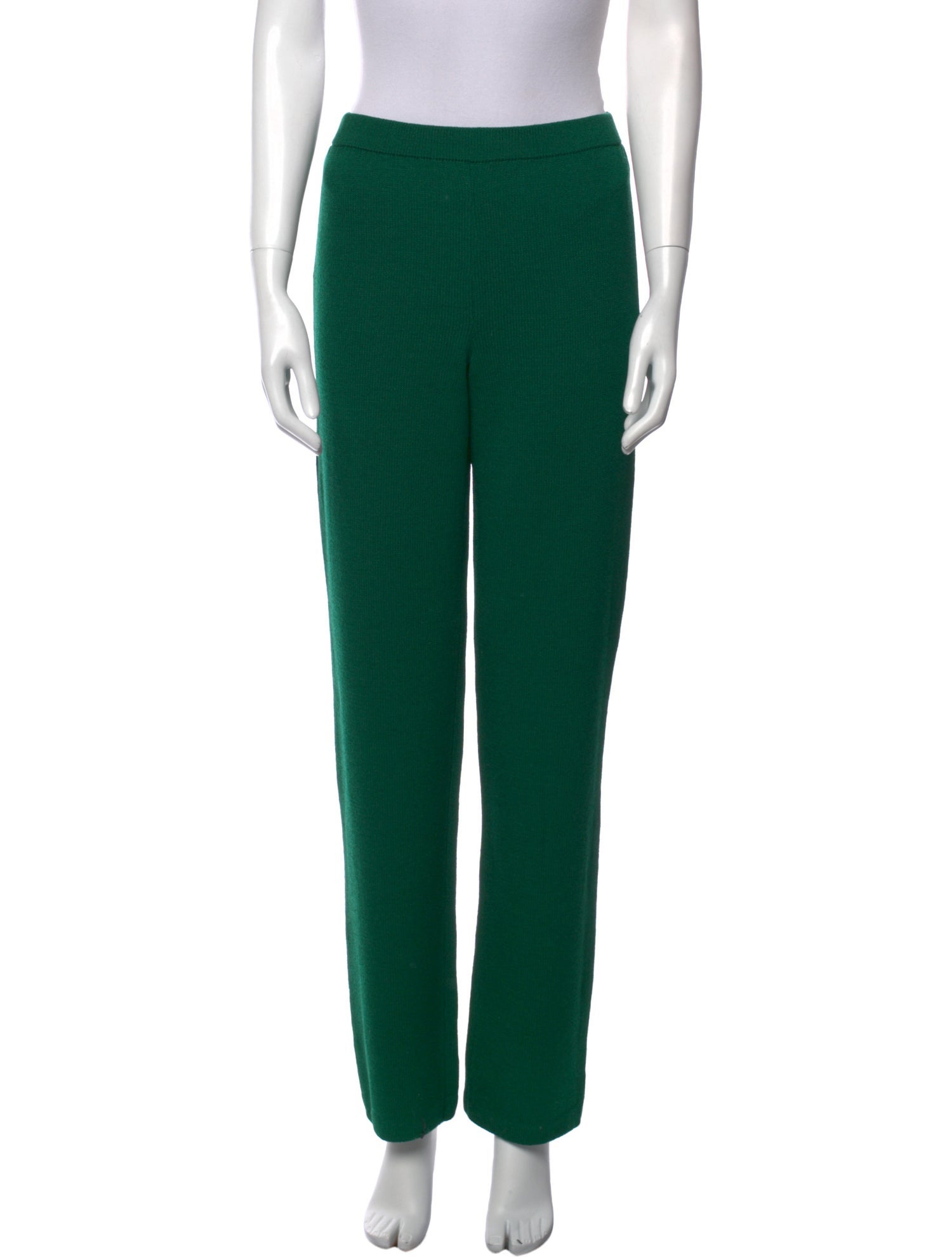 St. John Collection Wool Straight Leg Pants