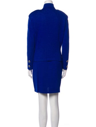 St. John Collection Beaded Accents Skirt Suit