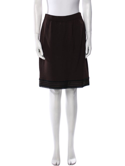 St. John Collection Wool Knee-Length Skirt