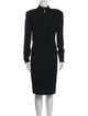 St. John Collection Turtleneck Knee-Length Dress