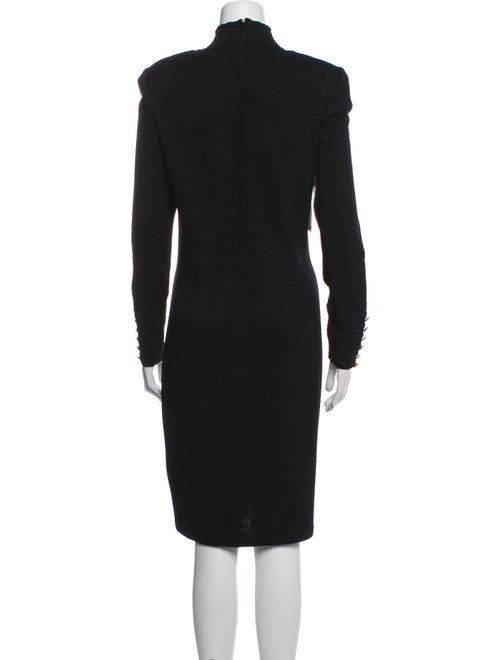 St. John Collection Turtleneck Knee-Length Dress