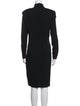 St. John Collection Turtleneck Knee-Length Dress