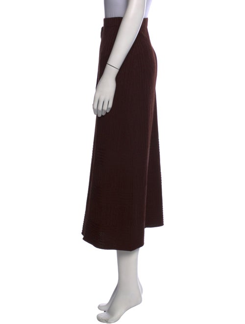 St. John Collection Wool Midi Length Skirt