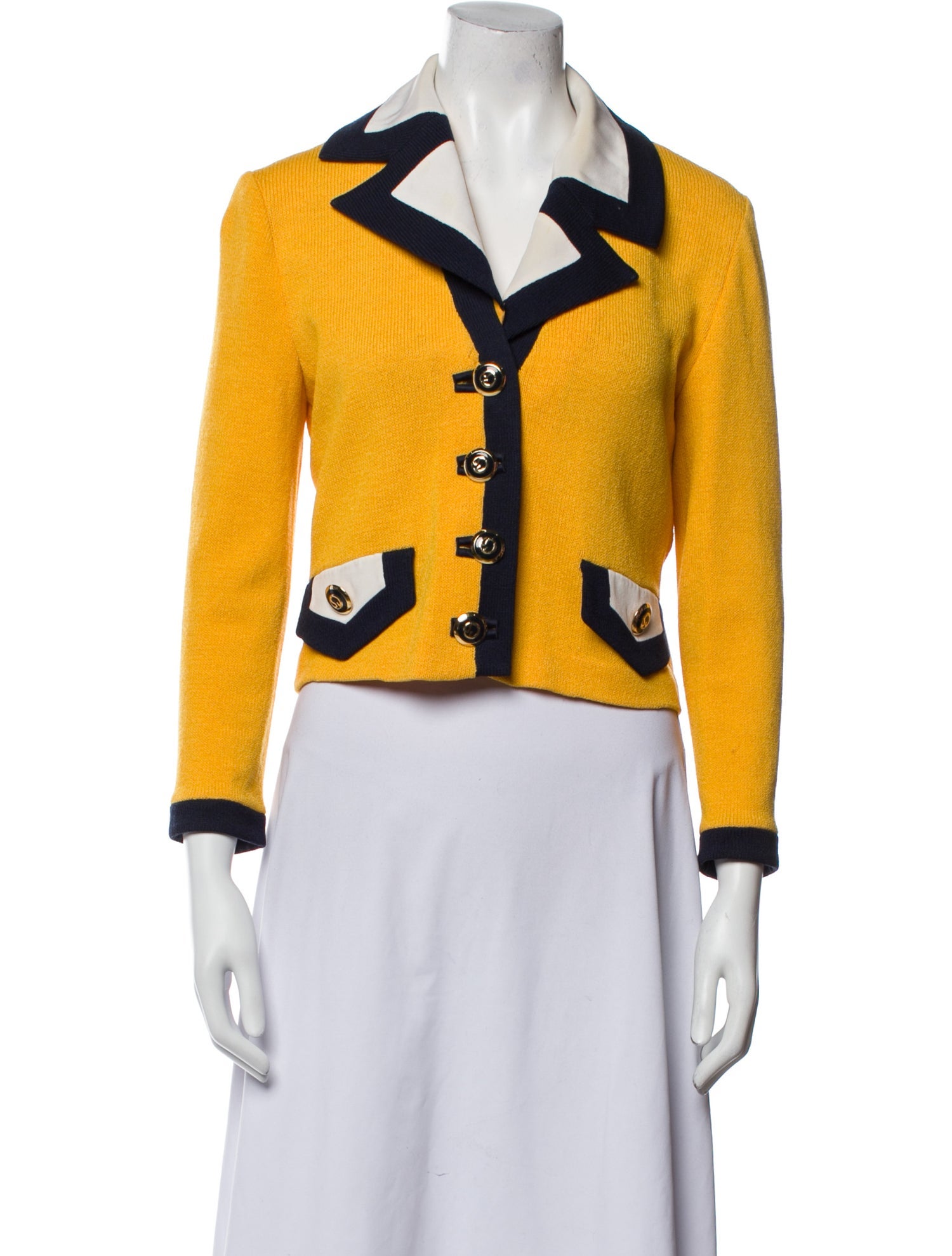 St. John Colorblock Pattern Jacket