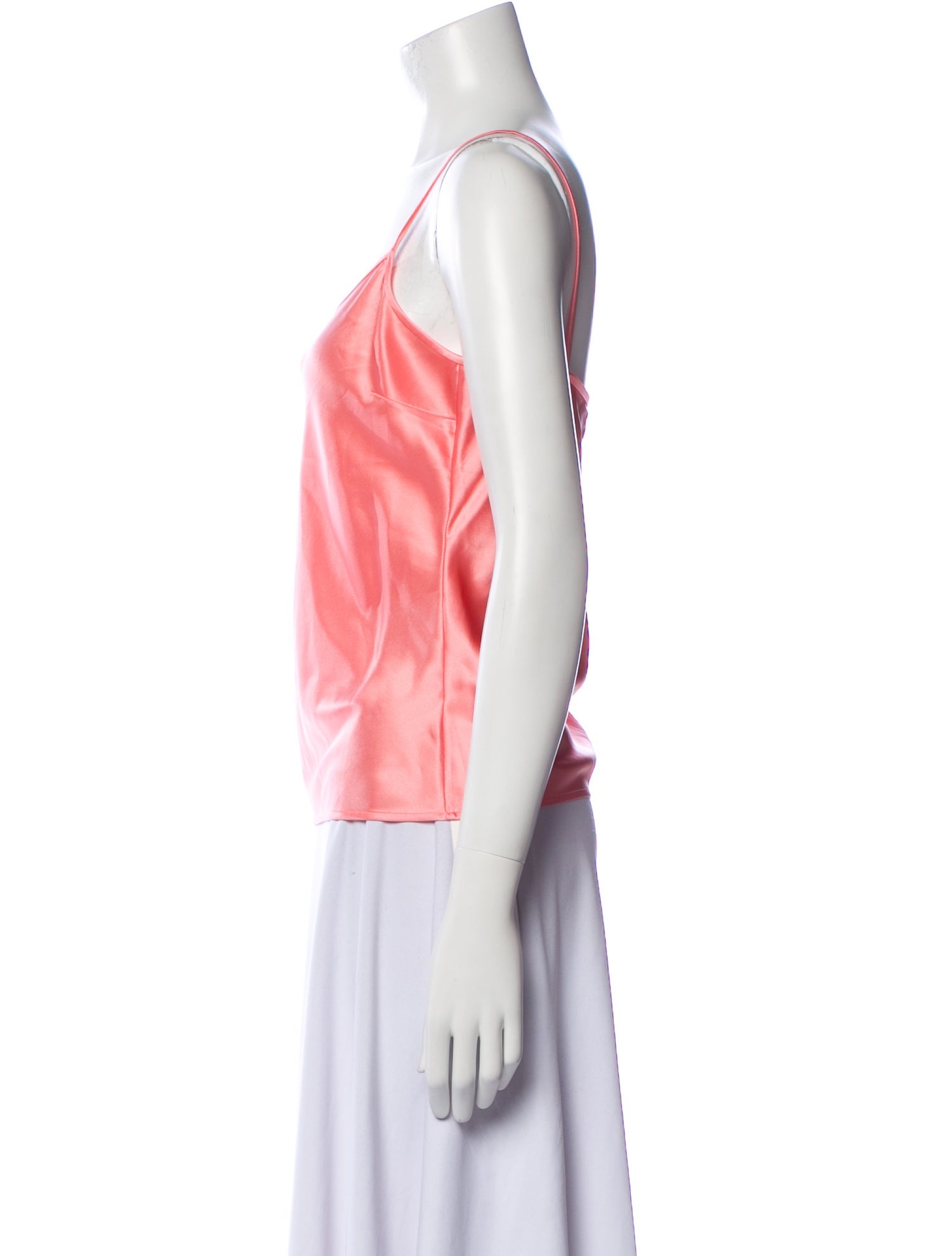 St. John Collection Silk Scoop Neck Top