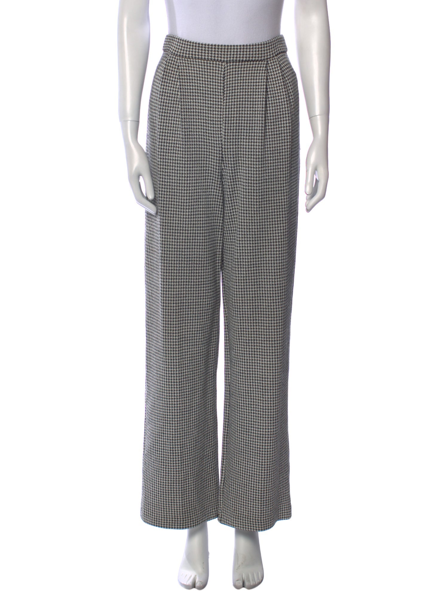 St. John Collection Wool Wide Leg Pants