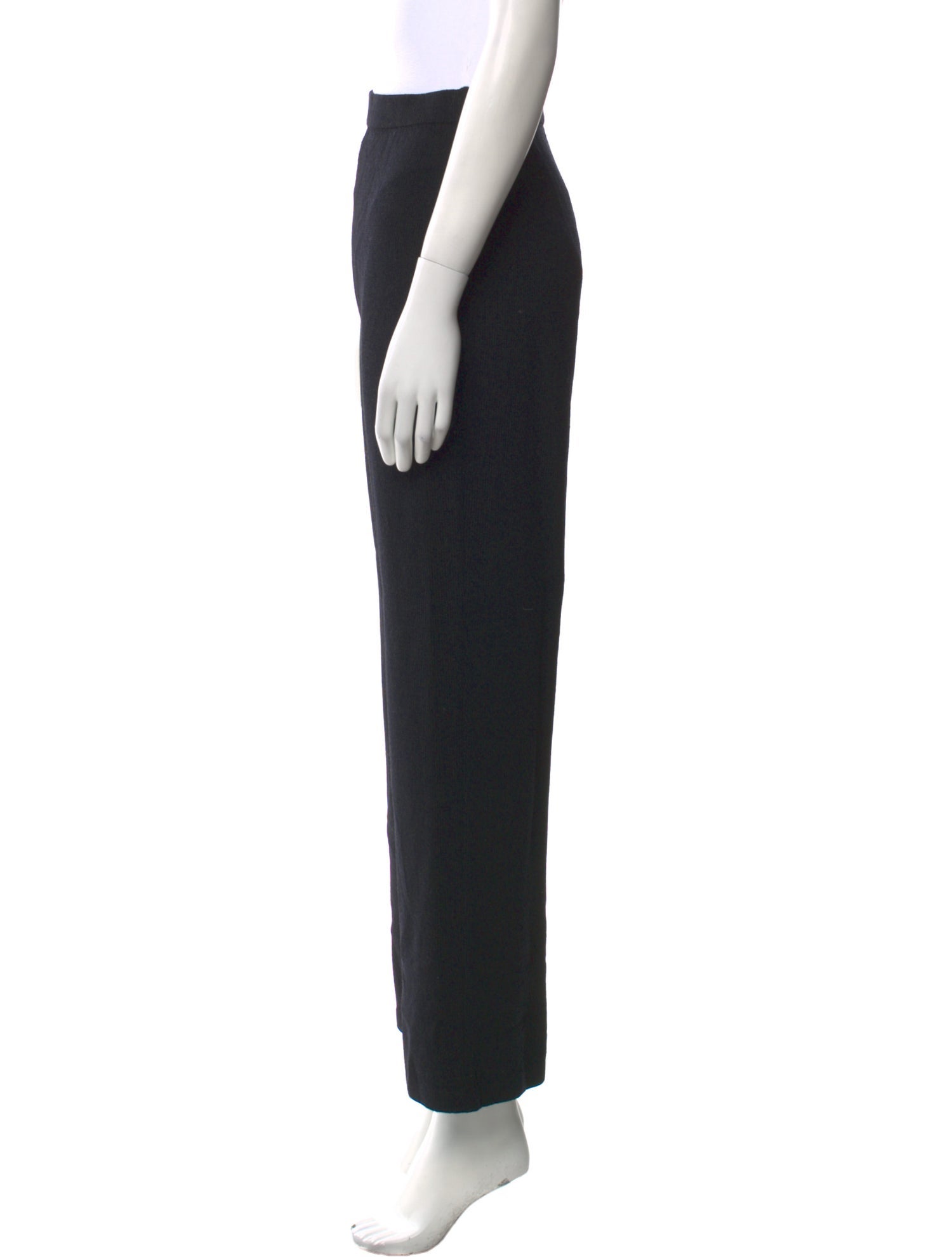 St. John Collection Wool Wide Leg Pants